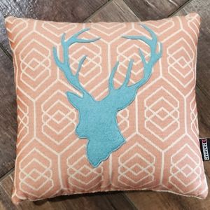 Deer Head Home Decor Accent Pillow